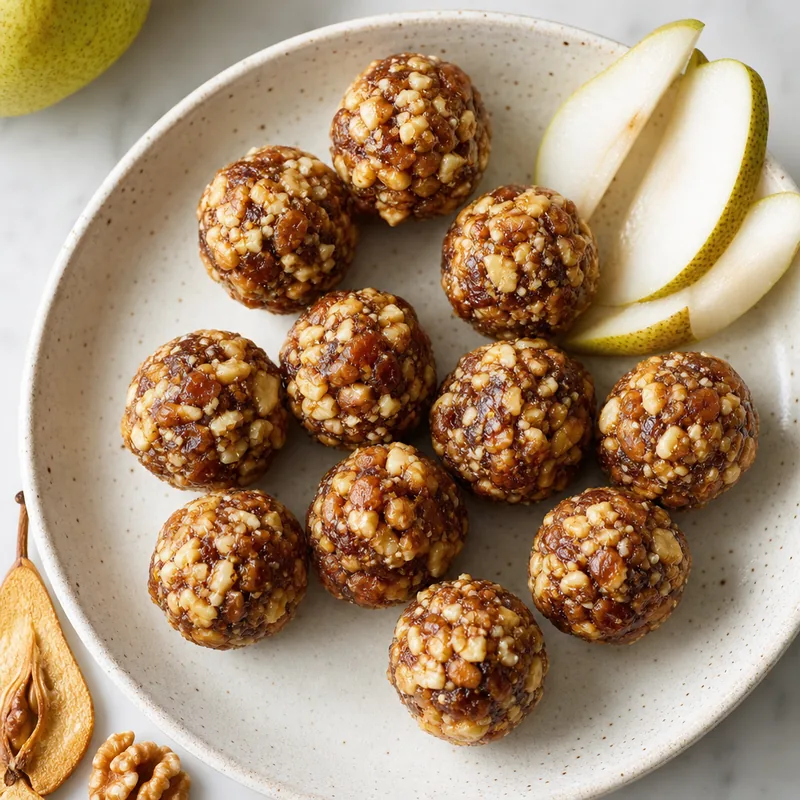 Pear & Walnut Bites