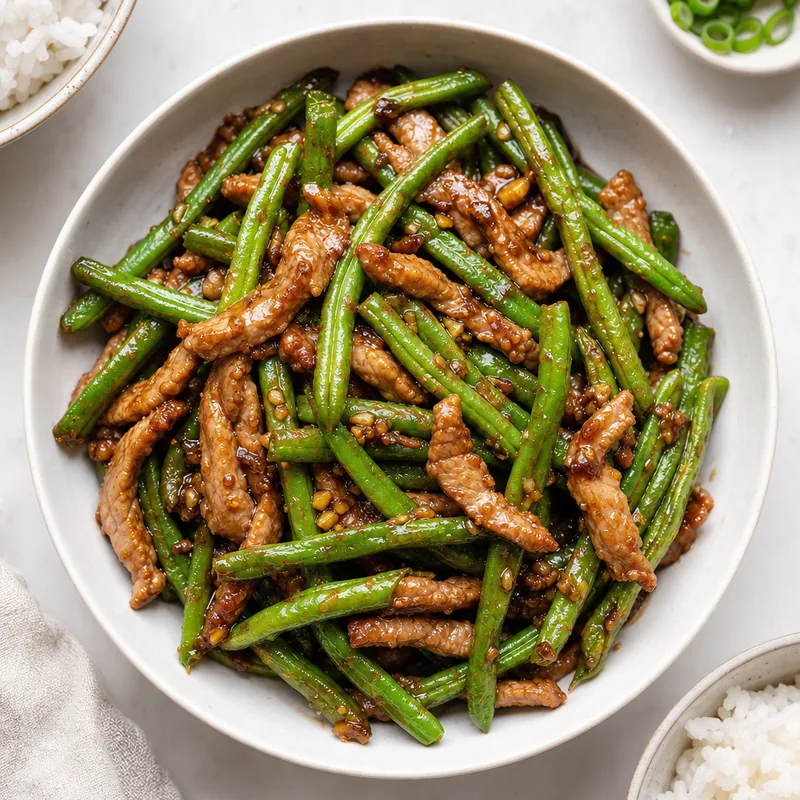 Pork Green Bean Stir Fry