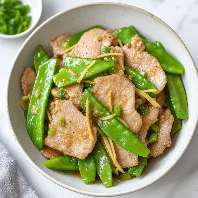 Pork with Snow Peas