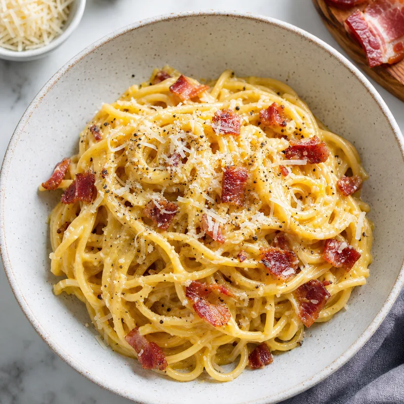 Protein-Packed Pasta Carbonara