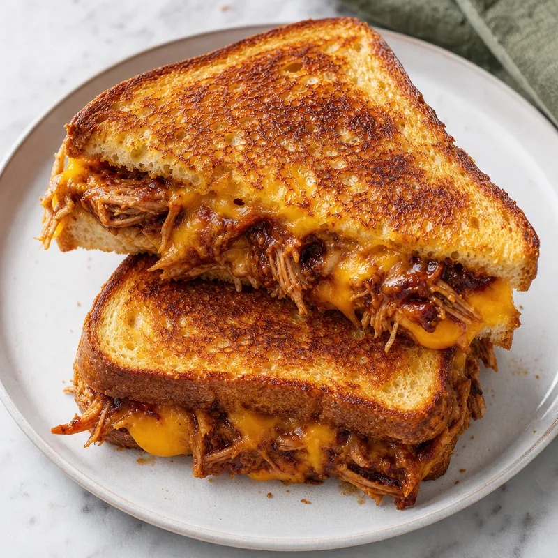 Pulled Pork Grilled Cheese