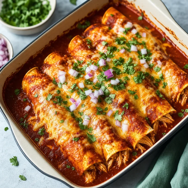 Quick Chicken Enchiladas
