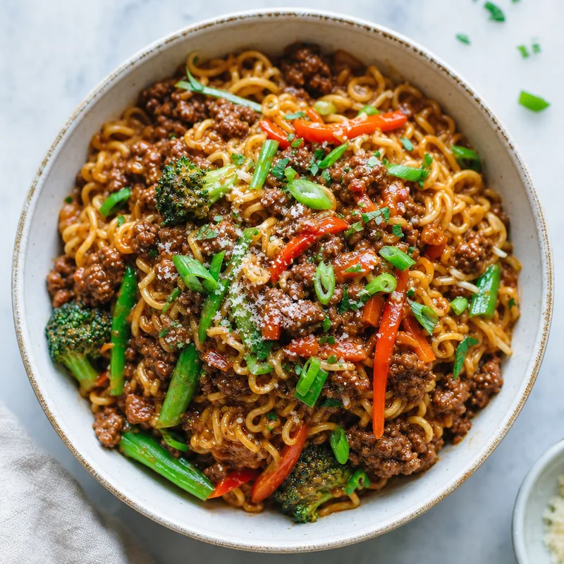 Ramen Bolognese Fusion Pasta