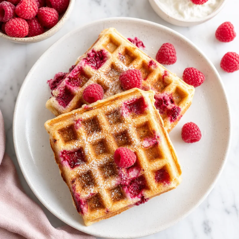 Raspberry Waffles