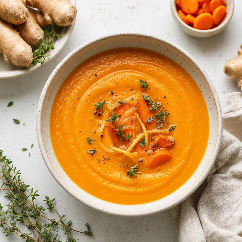 Roasted Carrot Ginger Soup
