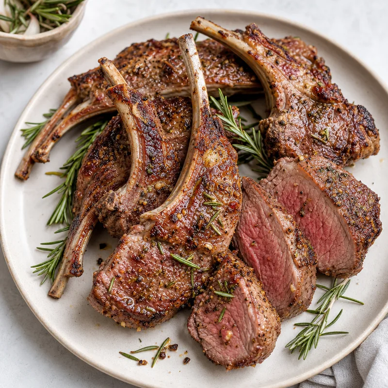 Roasted Lamb Chops with Rosemary