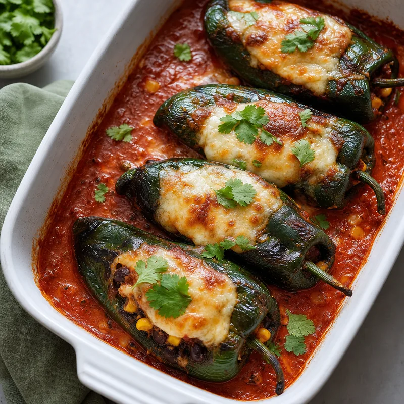Roasted Poblano Enchiladas