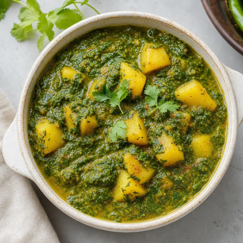 Saag Aloo (Spinach Potato Curry)
