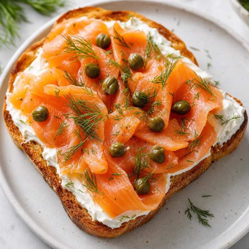 Salmon Cream Cheese Toast