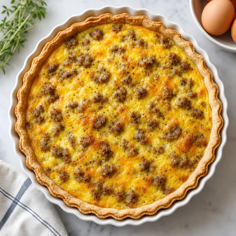 Sausage and Egg Breakfast Pie