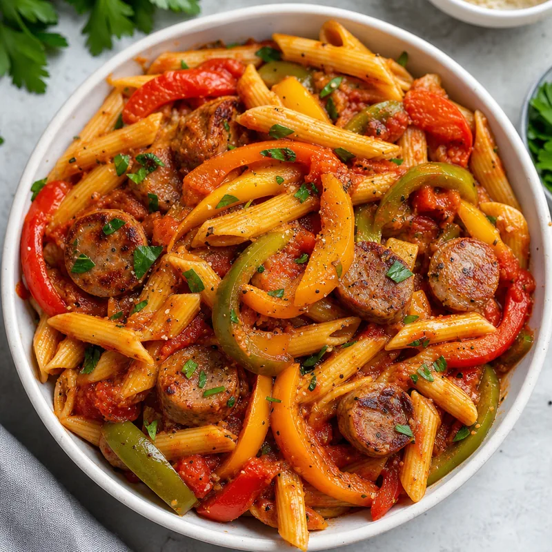Sausage and Peppers Pasta