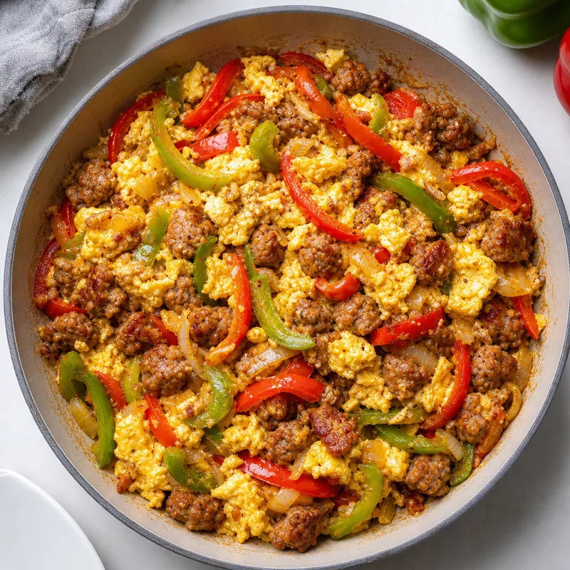 Sausage Pepper Scramble