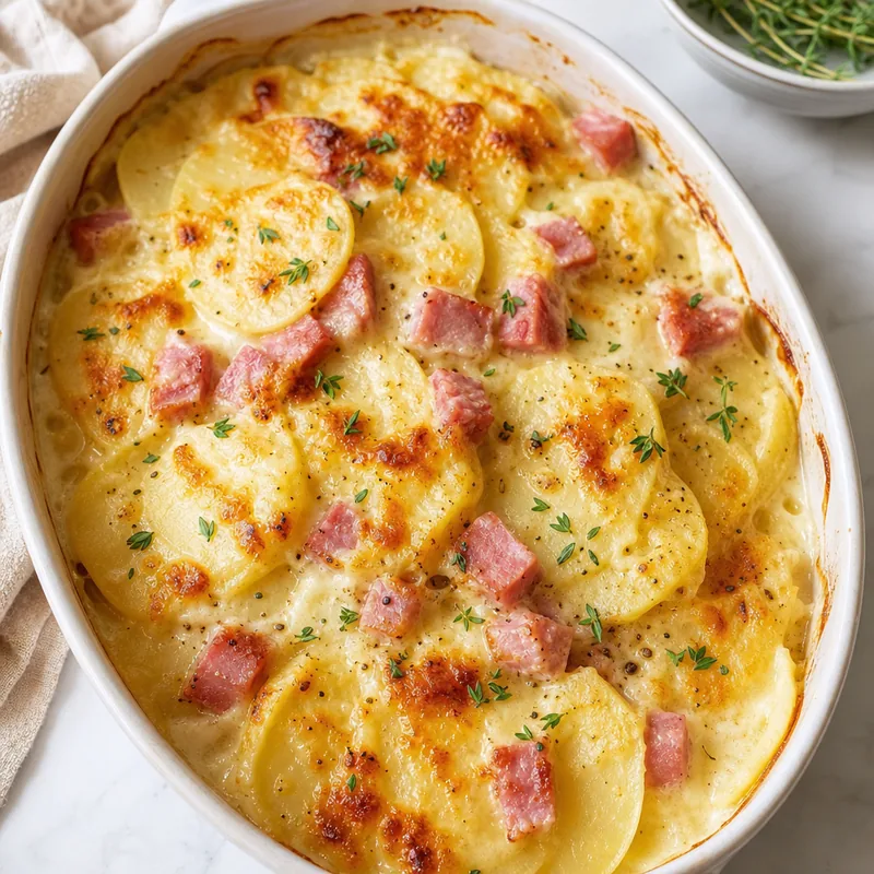 Scalloped Potatoes and Ham
