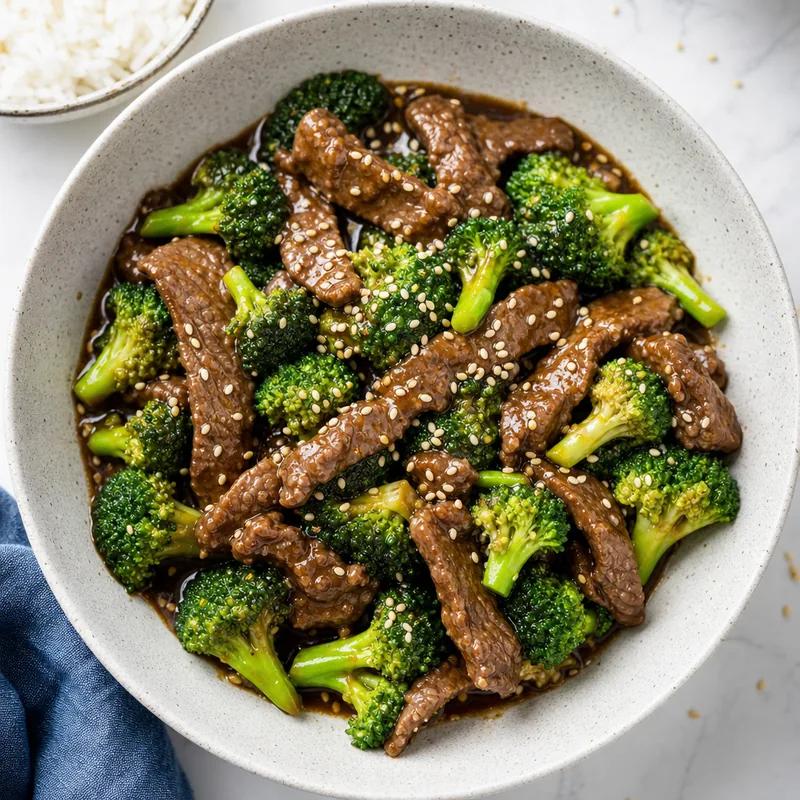 Sesame Beef and Broccoli