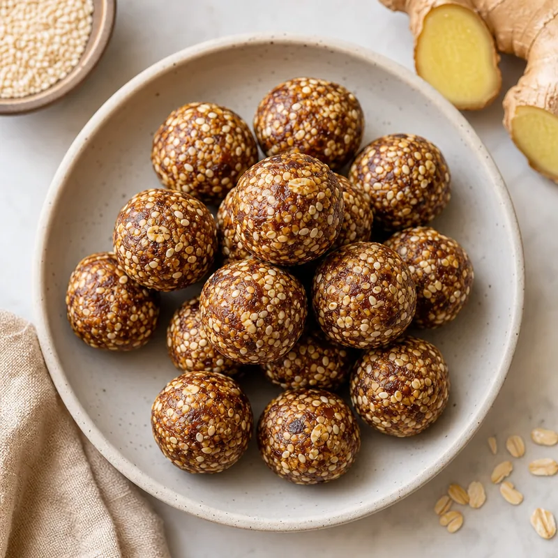 Sesame Ginger Energy Balls