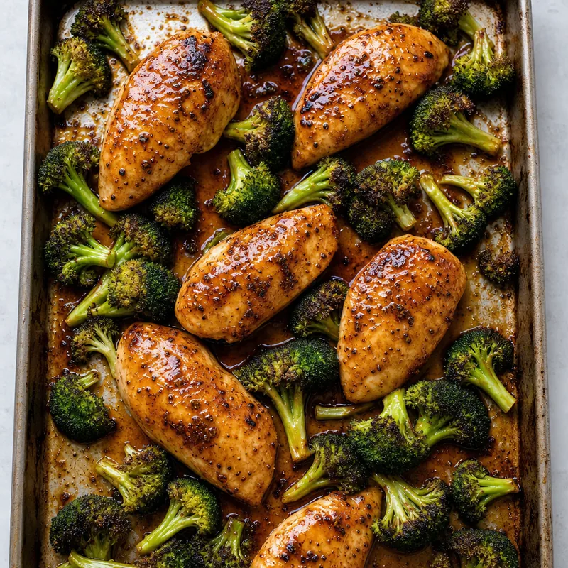 Sheet Pan Chicken and Broccoli