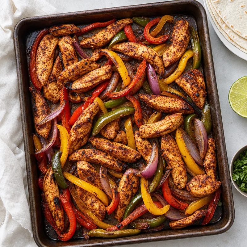 Sheet Pan Chicken Fajitas