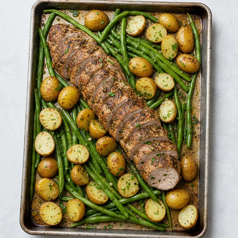 Sheet Pan Pork Tenderloin Dinner