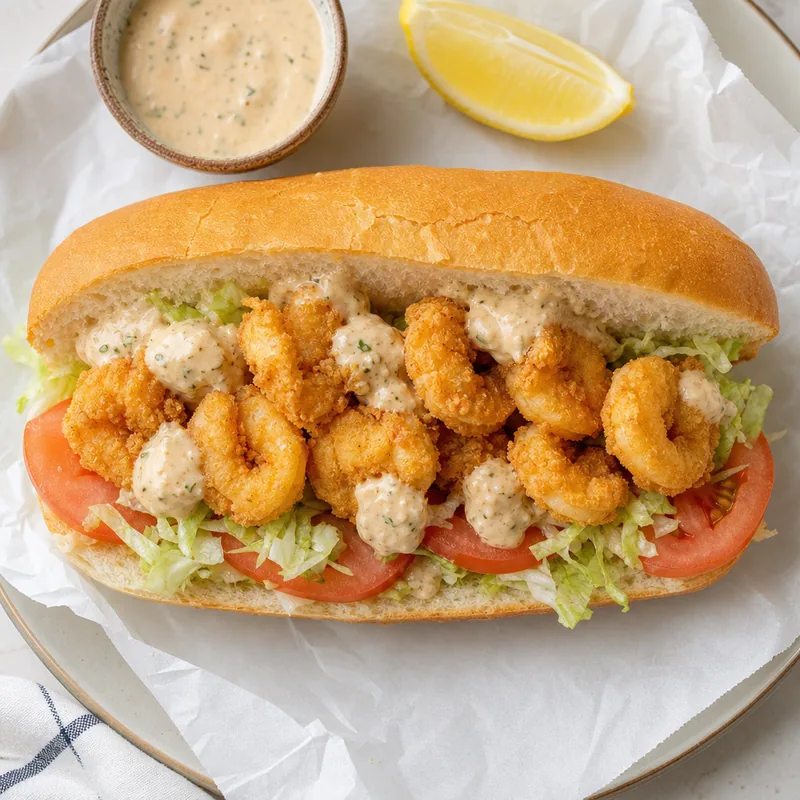 Shrimp Po Boy Sandwich