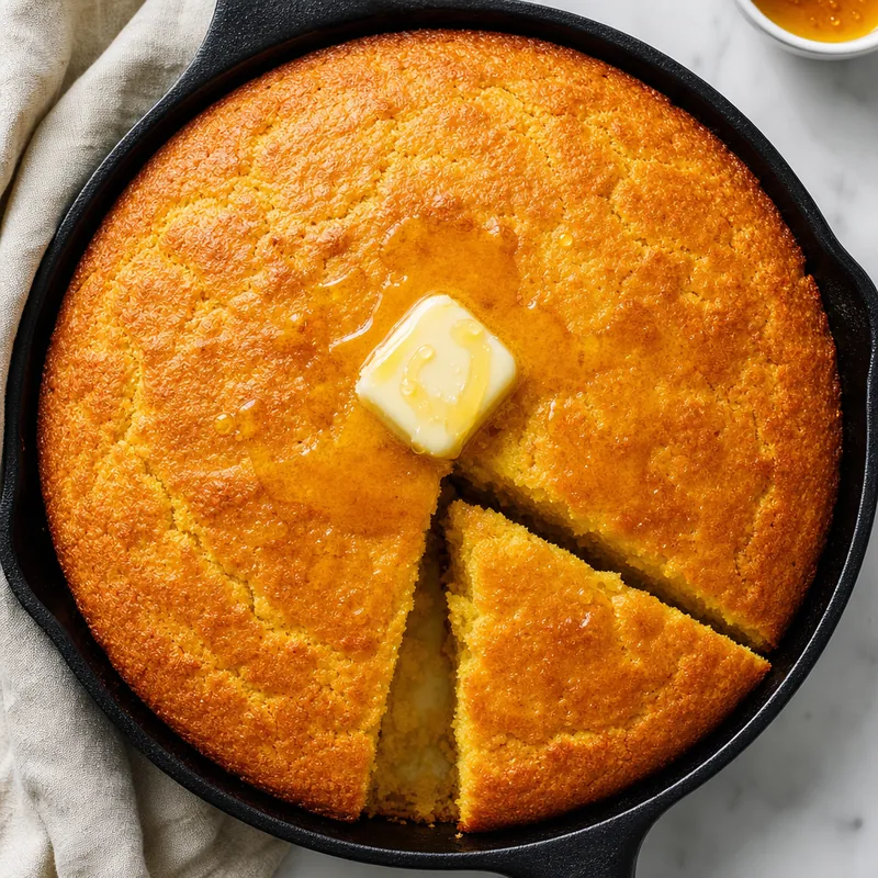 Skillet Cornbread with Honey Butter