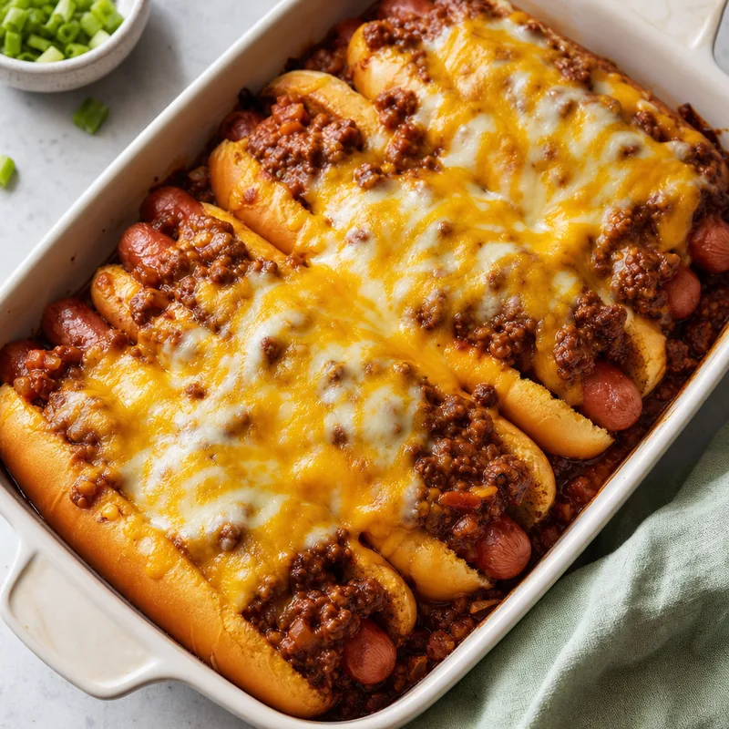 Sloppy Joe Hot Dog Bake