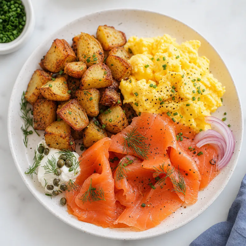 Smoked Salmon Breakfast Plate