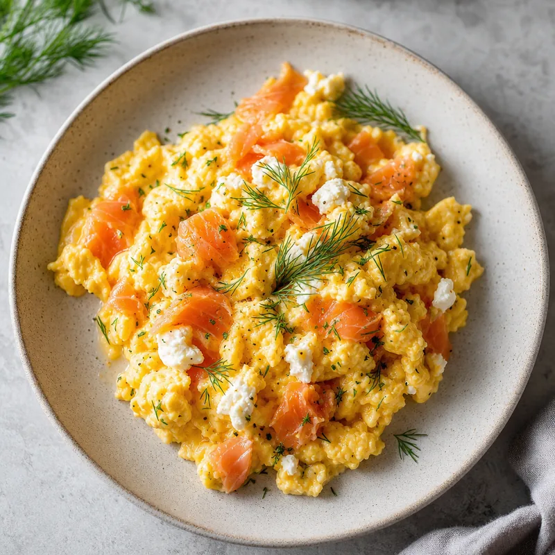 Smoked Salmon Egg Scramble
