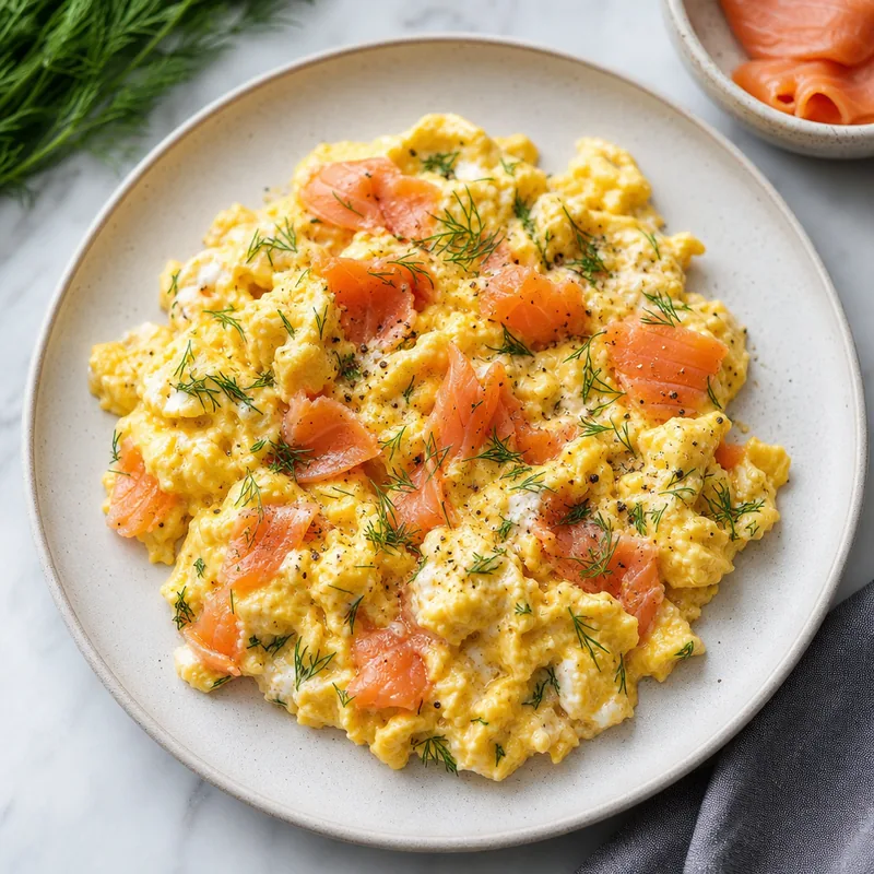 Smoked Salmon Scramble