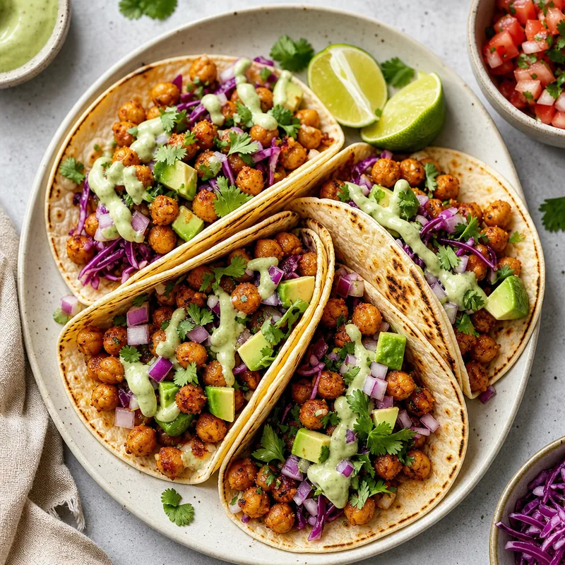 Smoky Chickpea Tacos