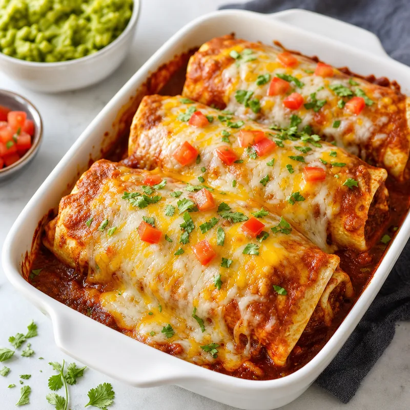 Smothered Beef Burritos