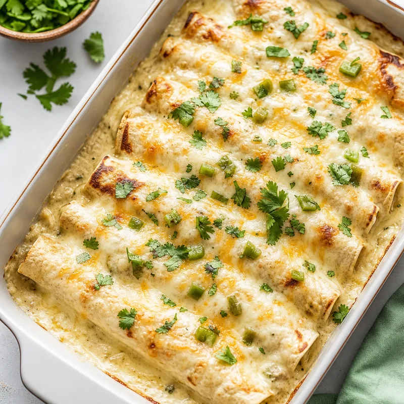 Sour Cream Chicken Enchiladas