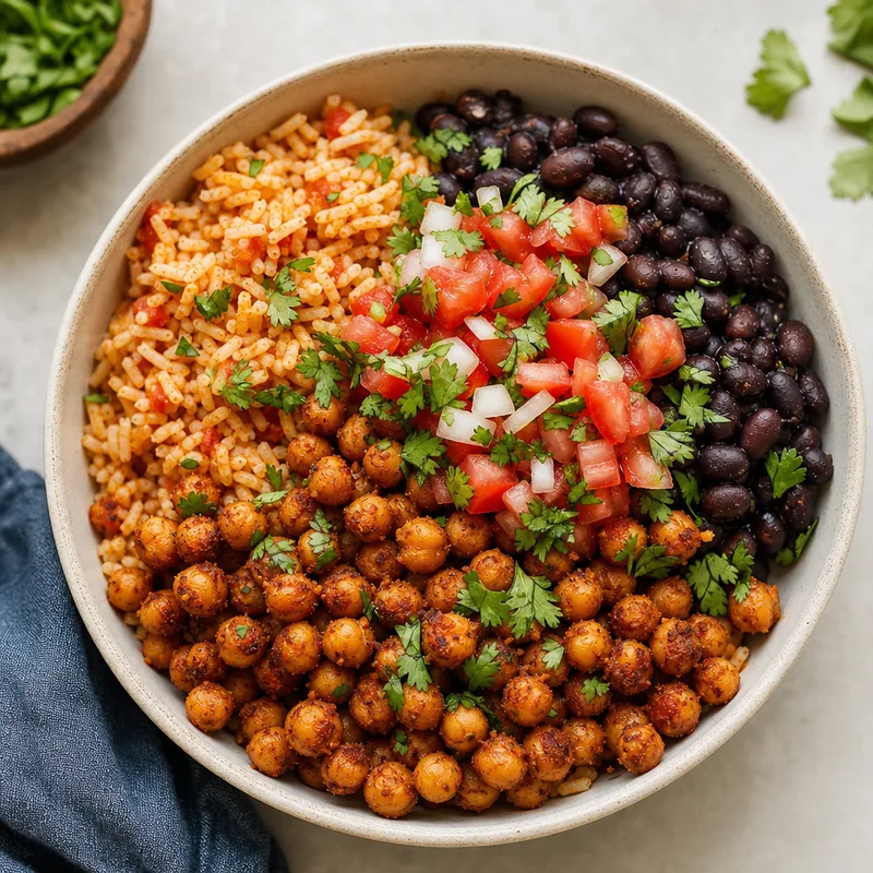 Spiced Chickpea Burrito Bowl