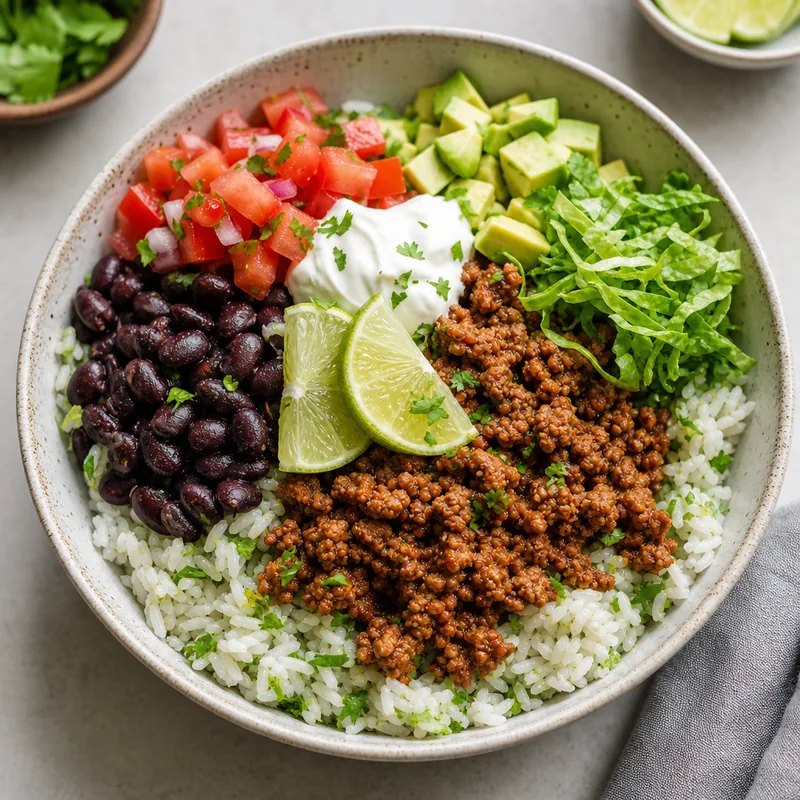 Spicy Chipotle Beef Rice Bowl