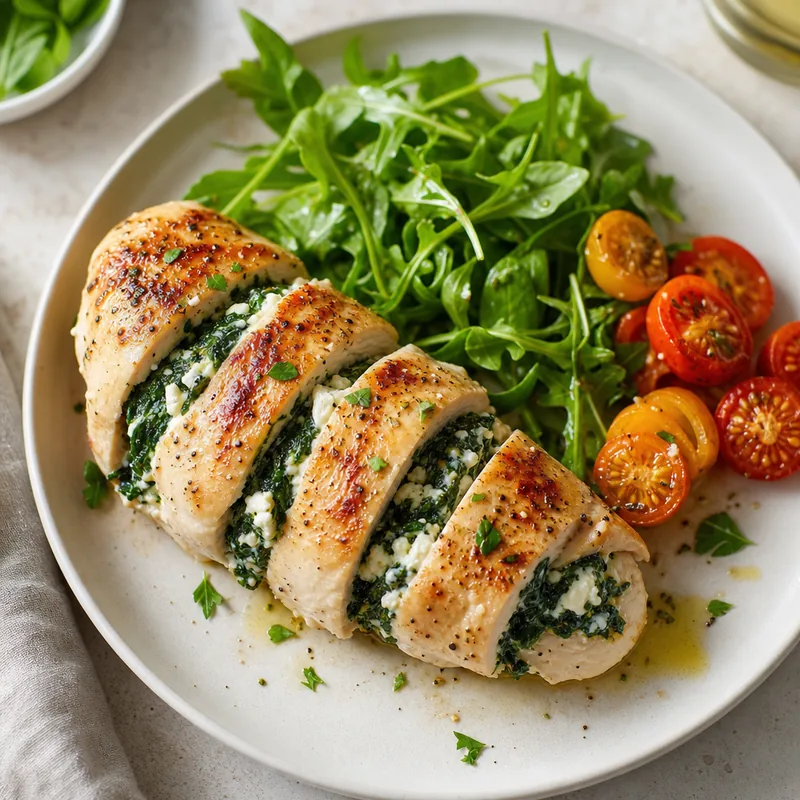 Spinach and Feta Stuffed Chicken