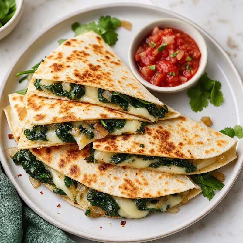 Spinach & Cheese Quesadillas