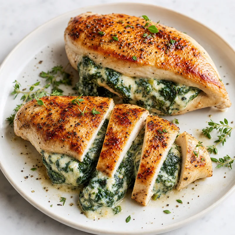Spinach Stuffed Chicken Breast