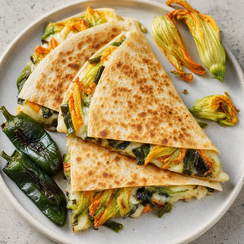 Squash Blossom Quesadilla