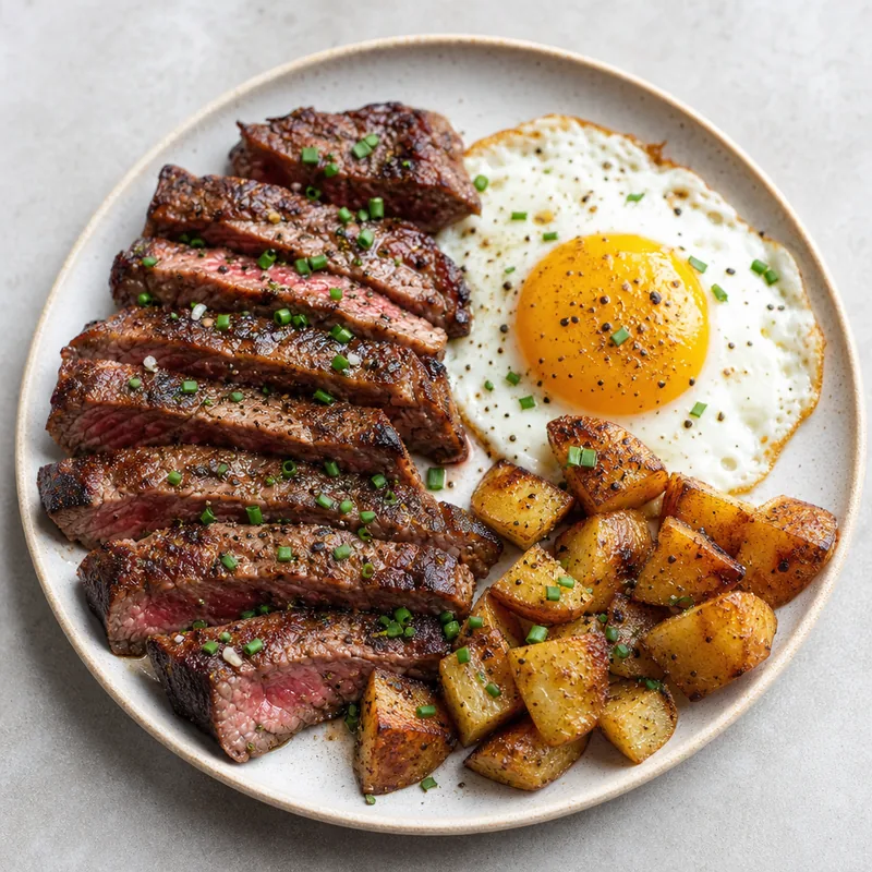 Steak and Egg Breakfast Plate