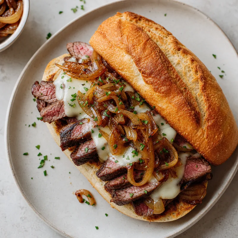 Steak and Onion Sandwich