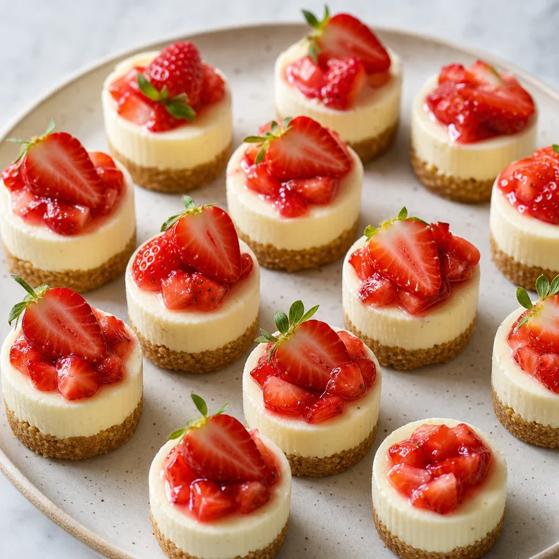 Strawberry Cheesecake Bites