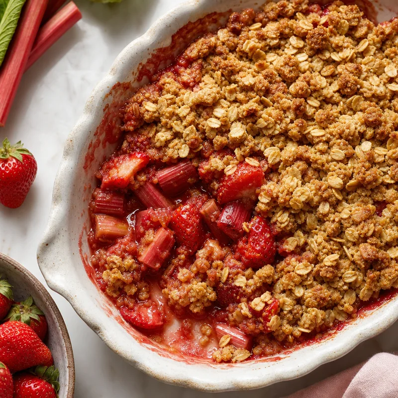 Strawberry Rhubarb Crisp