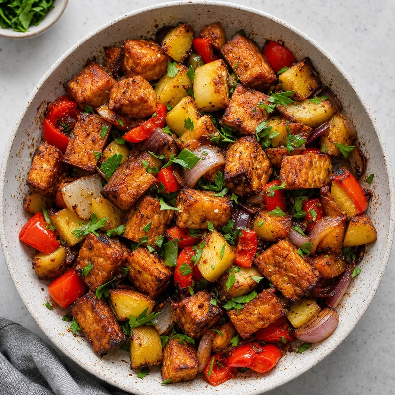 Tempeh Breakfast Hash