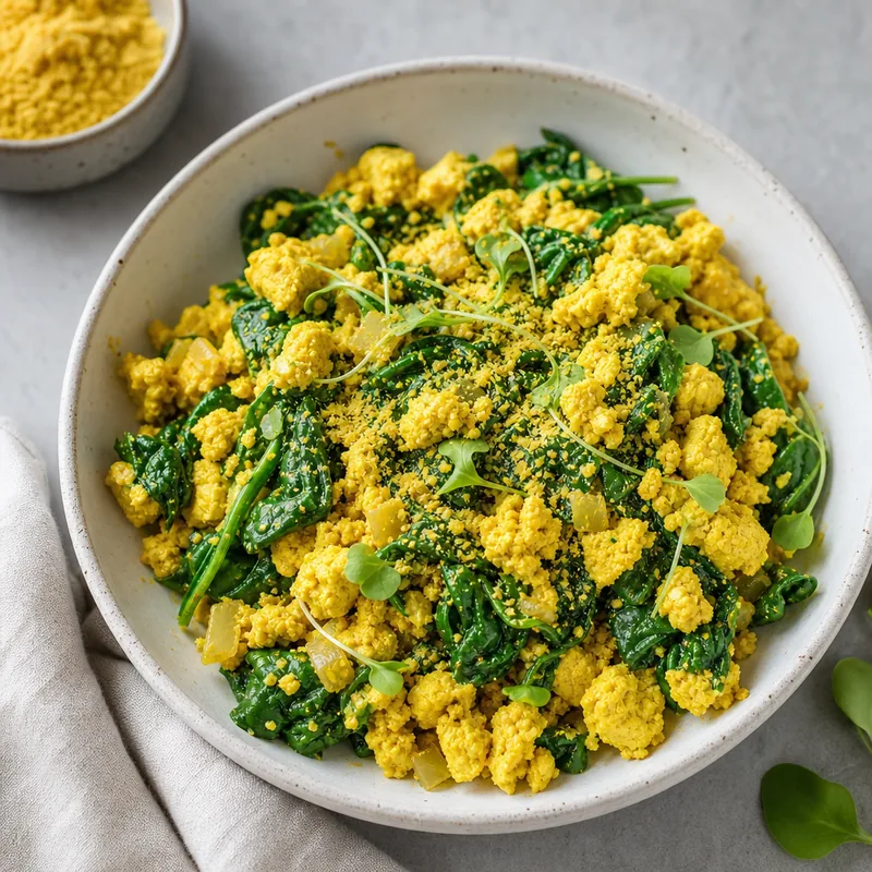 Tofu Scramble with Greens