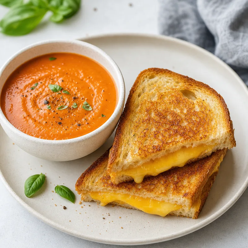 Tomato Soup Grilled Cheese Combo
