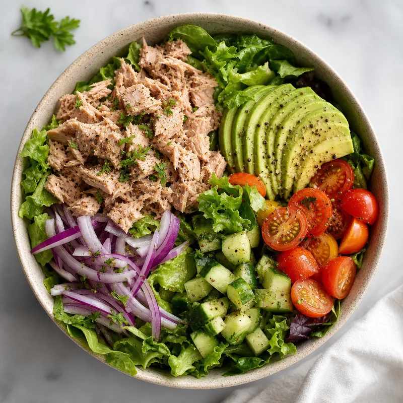 Tuna Avocado Salad Bowl