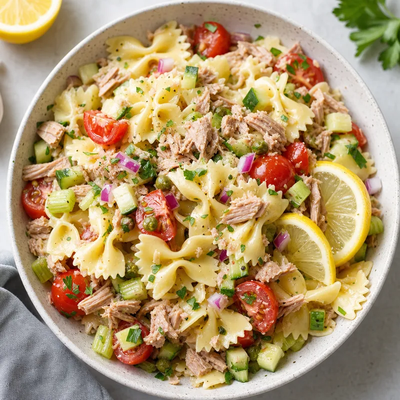 Tuna Pasta Salad with Lemon