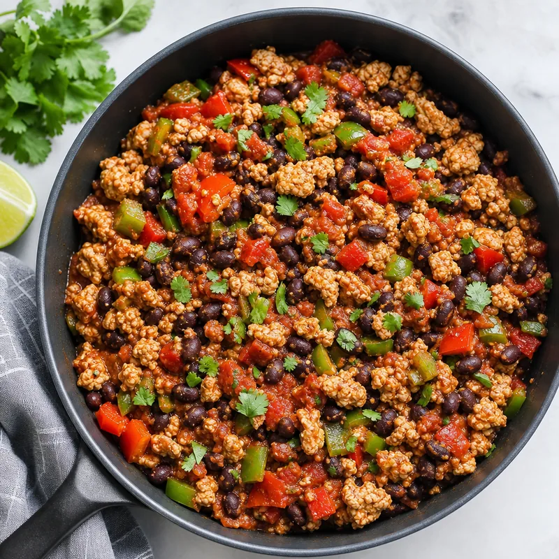 Turkey and Black Bean Skillet