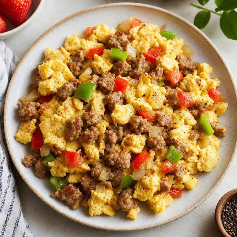 Turkey Sausage Scramble