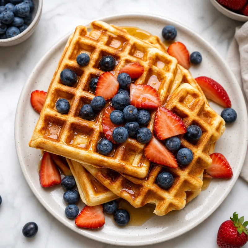 Vanilla Yogurt Waffles