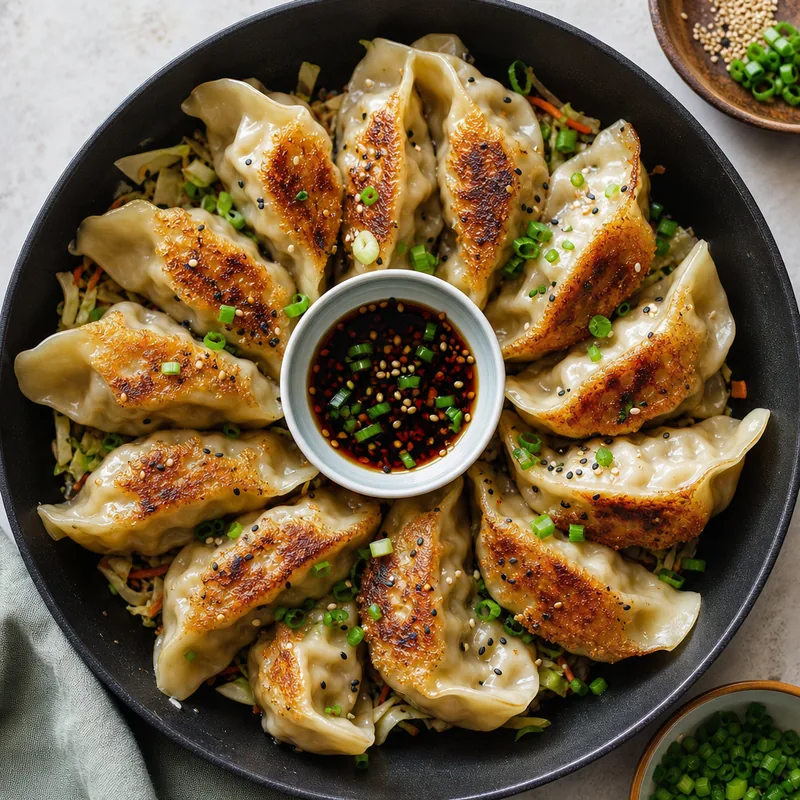 Vegetable Pot Sticker Skillet